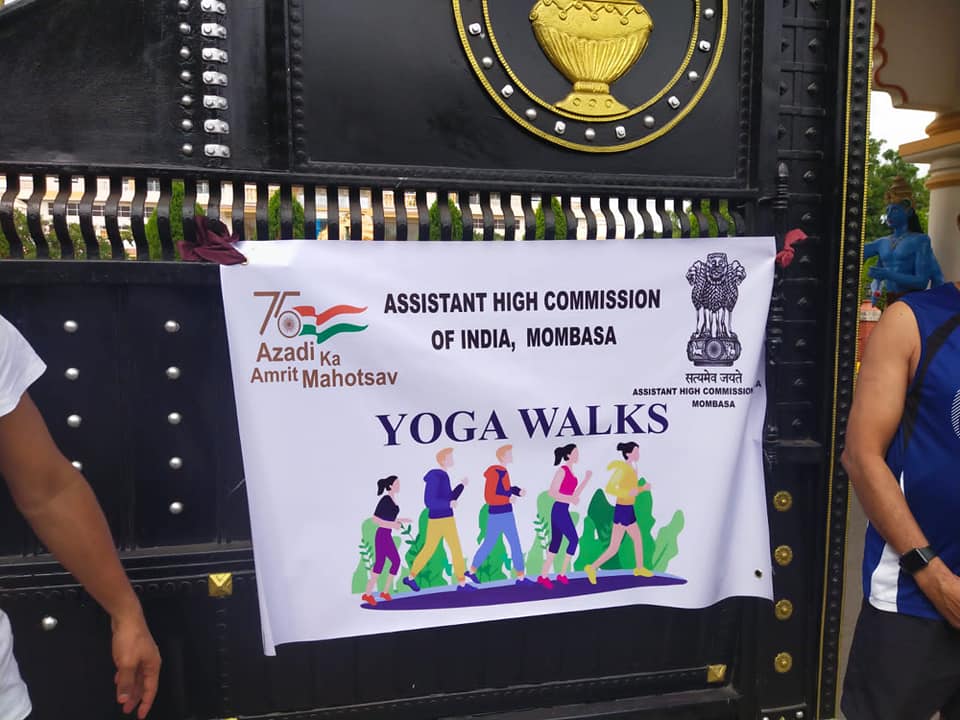 Yoga Walks organized by Assistant High Commission of India Mombasa on 29.01.2022